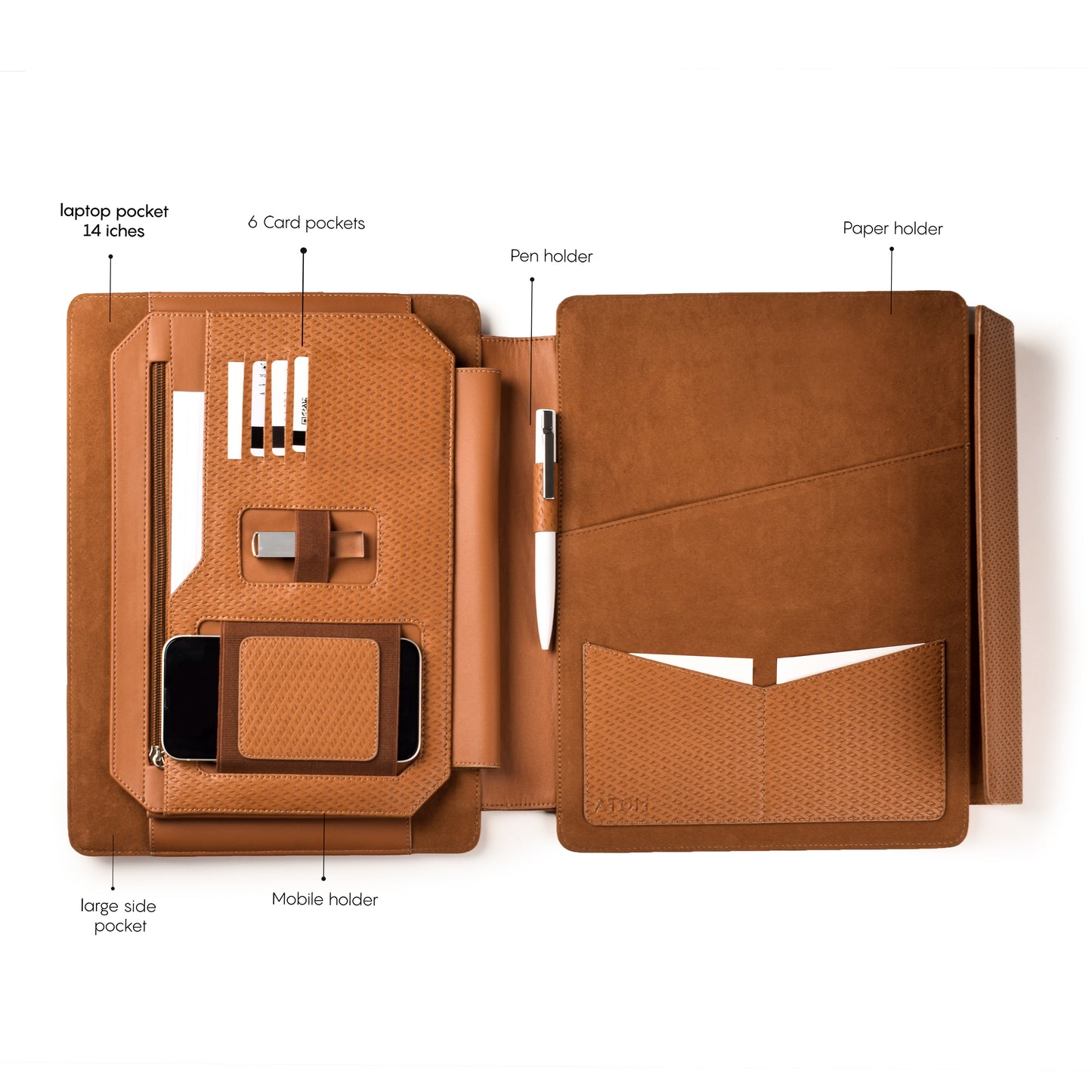 Caramel slim laptop case