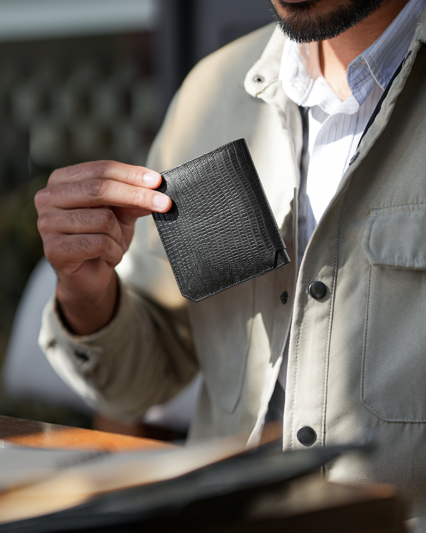 Black Natural Leather Wallet