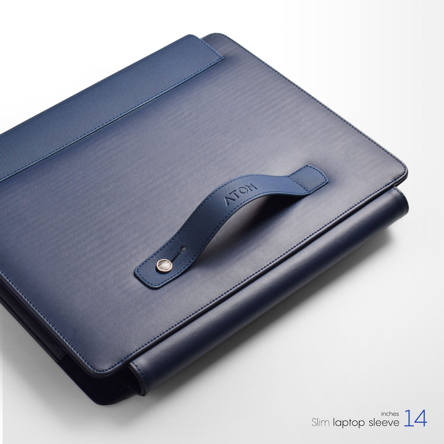 Navy slim laptop case